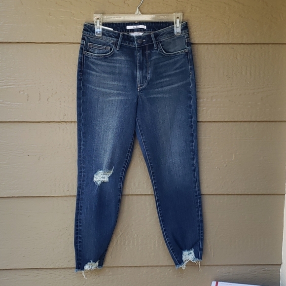 SAM EDELMAN The Mary Jane Ripped Ankle Jeans 2 - Picture 2 of 14